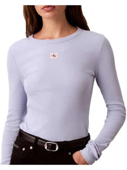 Camiseta Manga Larga Mujer Calvin Klein Jeans - Kiabi Camiseta Manga Larga Mujer Calvin Klein Jeans - Kiabi
