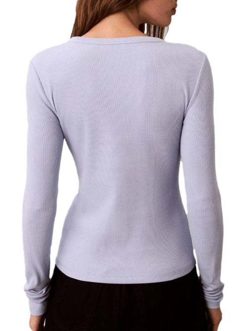 Camiseta Manga Larga Mujer Calvin Klein Jeans - Kiabi Camiseta Manga Larga Mujer Calvin Klein Jeans - Kiabi