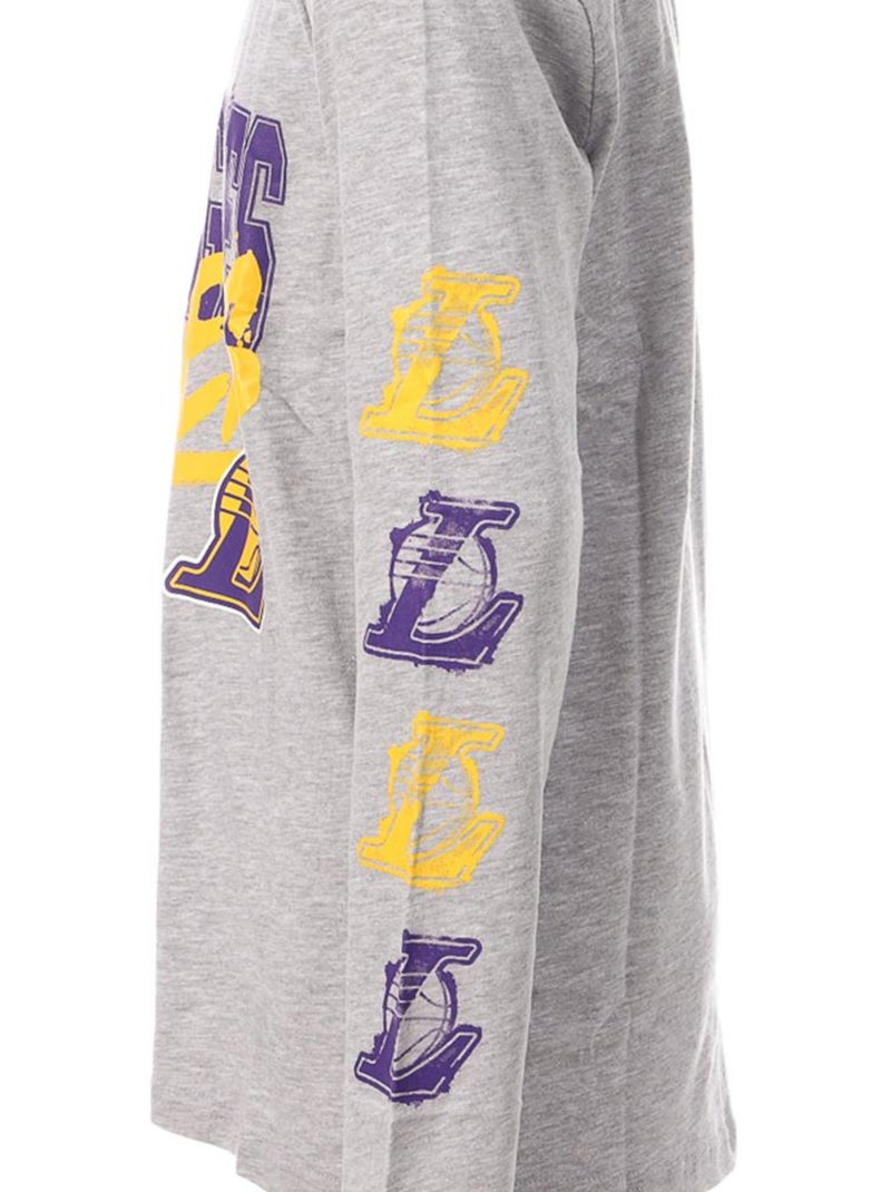 Camiseta Manga Larga Niño NBA Los Angeles Lakers Gris violeta - Kiabi