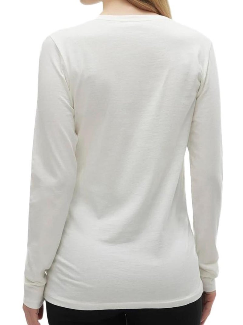 Camiseta Manga Larga para Mujer Premamá Mamalicious Beige - Kiabi
