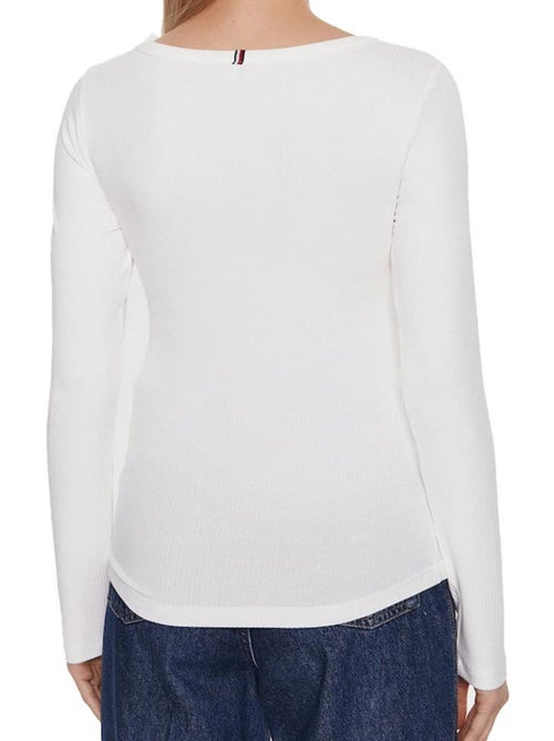 Camiseta Manga Larga para Mujer Tommy Hilfiger - Kiabi Camiseta Manga Larga para Mujer Tommy Hilfiger - Kiabi