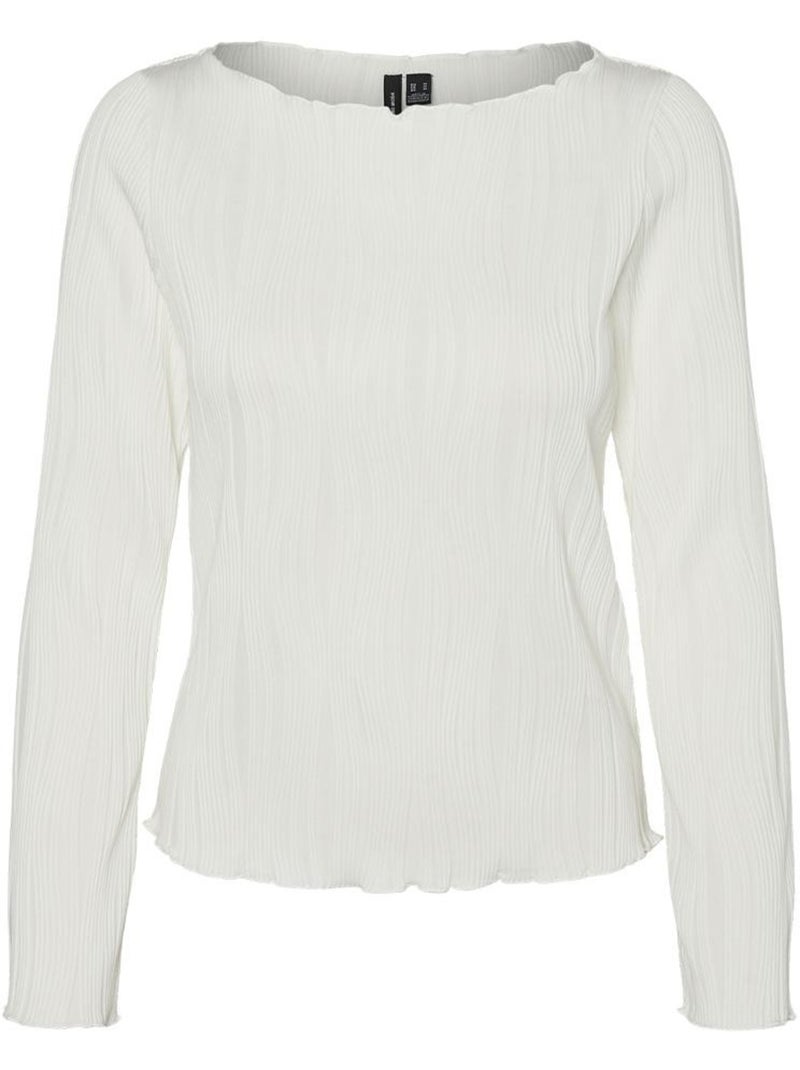 Camiseta manga larga para mujer vero moda Blanco - Kiabi