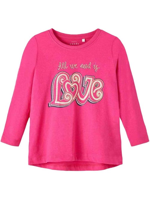 Camiseta Manga Larga para Niña Name It - Kiabi Camiseta Manga Larga para Niña Name It - Kiabi