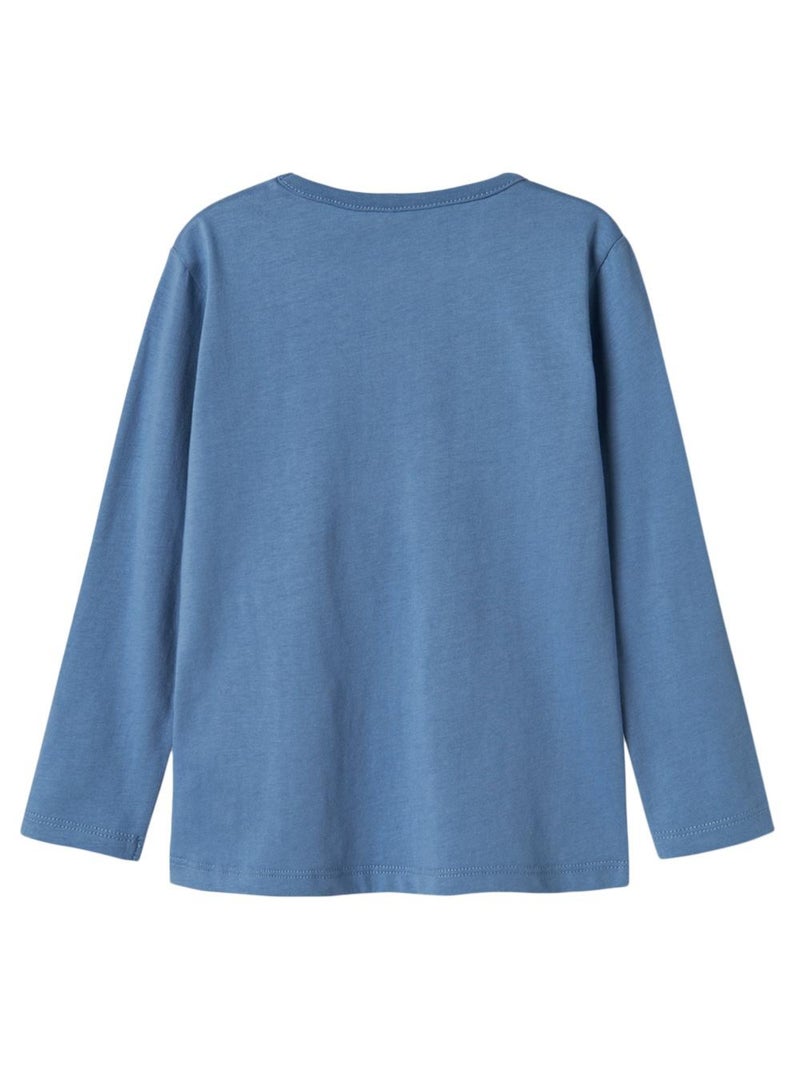 Camiseta Manga Larga para Niño Name it Azul - Kiabi