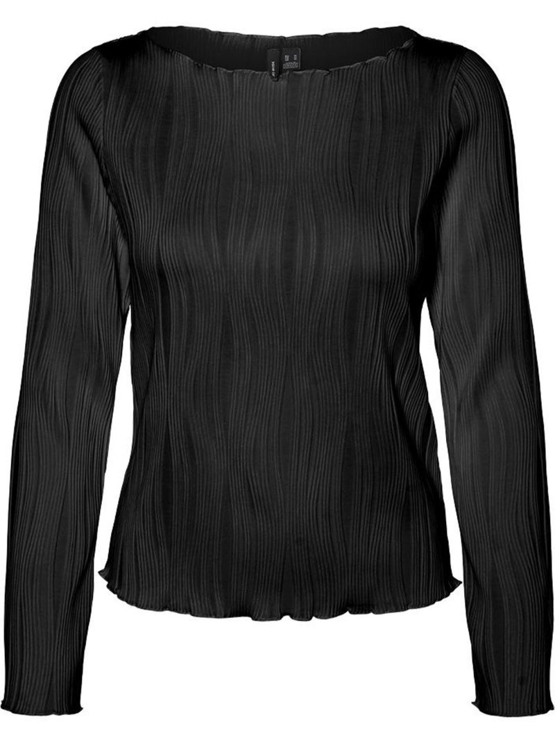 Camiseta Manga Larga Vero Moda para Mujer Negro - Kiabi