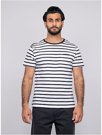 Camiseta mangas cortas rayas NAFRO