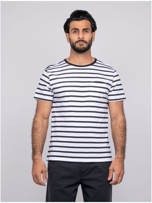 Camiseta mangas cortas rayas NAFRO - Kiabi