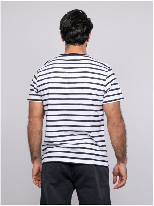 Camiseta mangas cortas rayas NAFRO - Kiabi