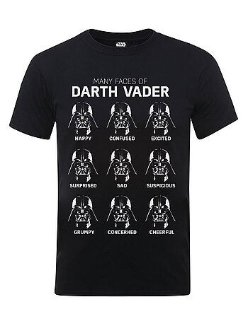 Camiseta many faces of darth vader de algodón para hombre - star wars