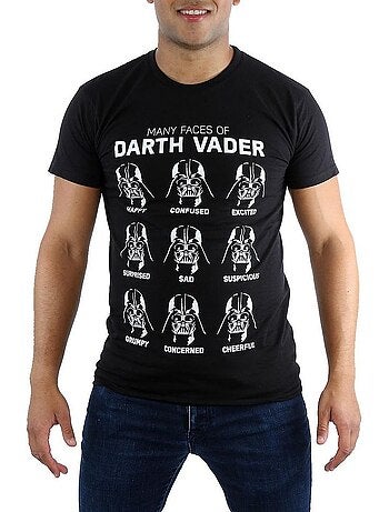 Camiseta many faces of darth vader de algodón para hombre - star wars