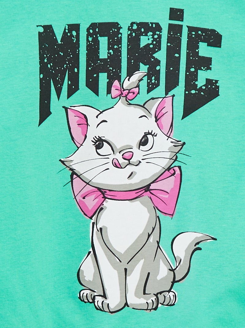 Camiseta 'Marie' 'Disney' de manga corta Verde - Kiabi