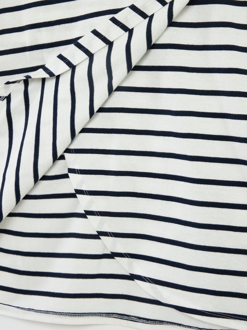 Camiseta marinera - colección fácil de poner Blanco - Kiabi