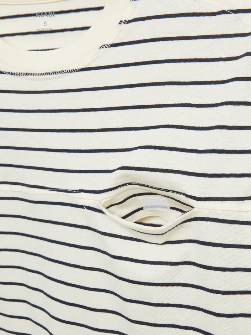 Camiseta marinera - Fácil de Poner BLANCO - Kiabi