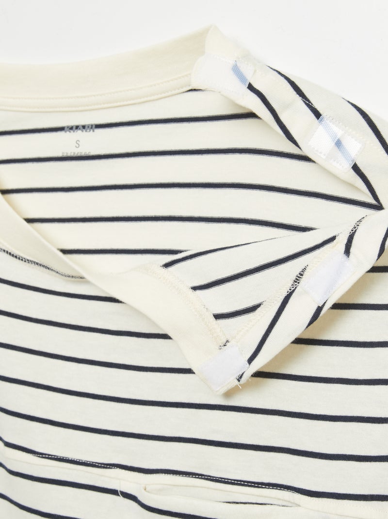 Camiseta marinera - Fácil de Poner BLANCO - Kiabi