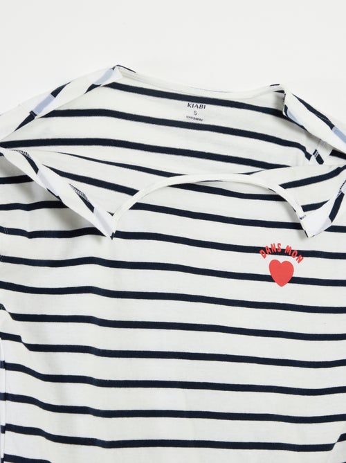 Camiseta marinera  - So Easy - Kiabi