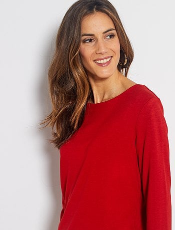 Camiseta marinera con acabado festoneado - Kiabi