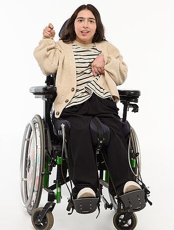 Camiseta marinera con hombro abotonado con velcro - Fácil de Poner