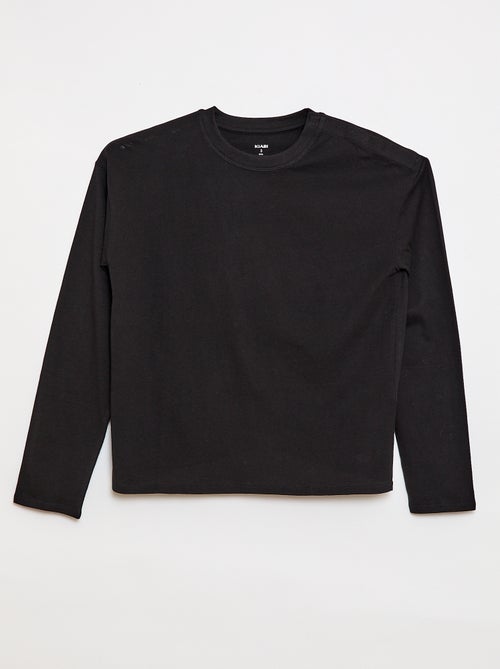 Camiseta marinera con hombro de velcro - colección fácil de poner - Kiabi