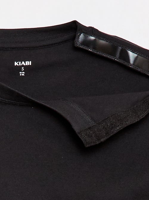 Camiseta marinera con hombro de velcro - colección fácil de poner - Kiabi
