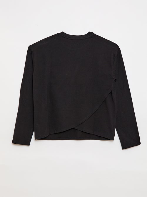 Camiseta marinera con hombro de velcro - colección fácil de poner - Kiabi