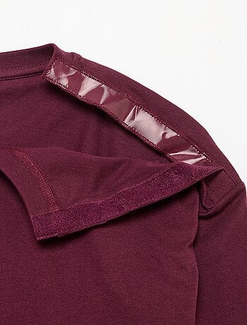 Camiseta marinera con hombro de velcro - colección fácil de poner