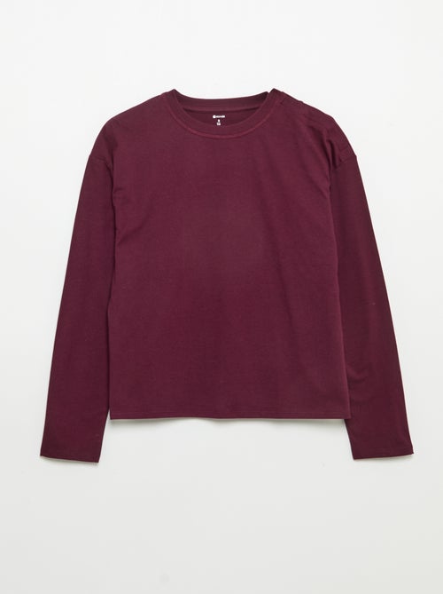 Camiseta marinera con hombro de velcro - colección fácil de poner - Kiabi