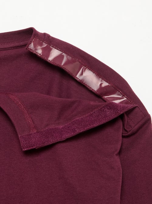 Camiseta marinera con hombro de velcro - colección fácil de poner - Kiabi