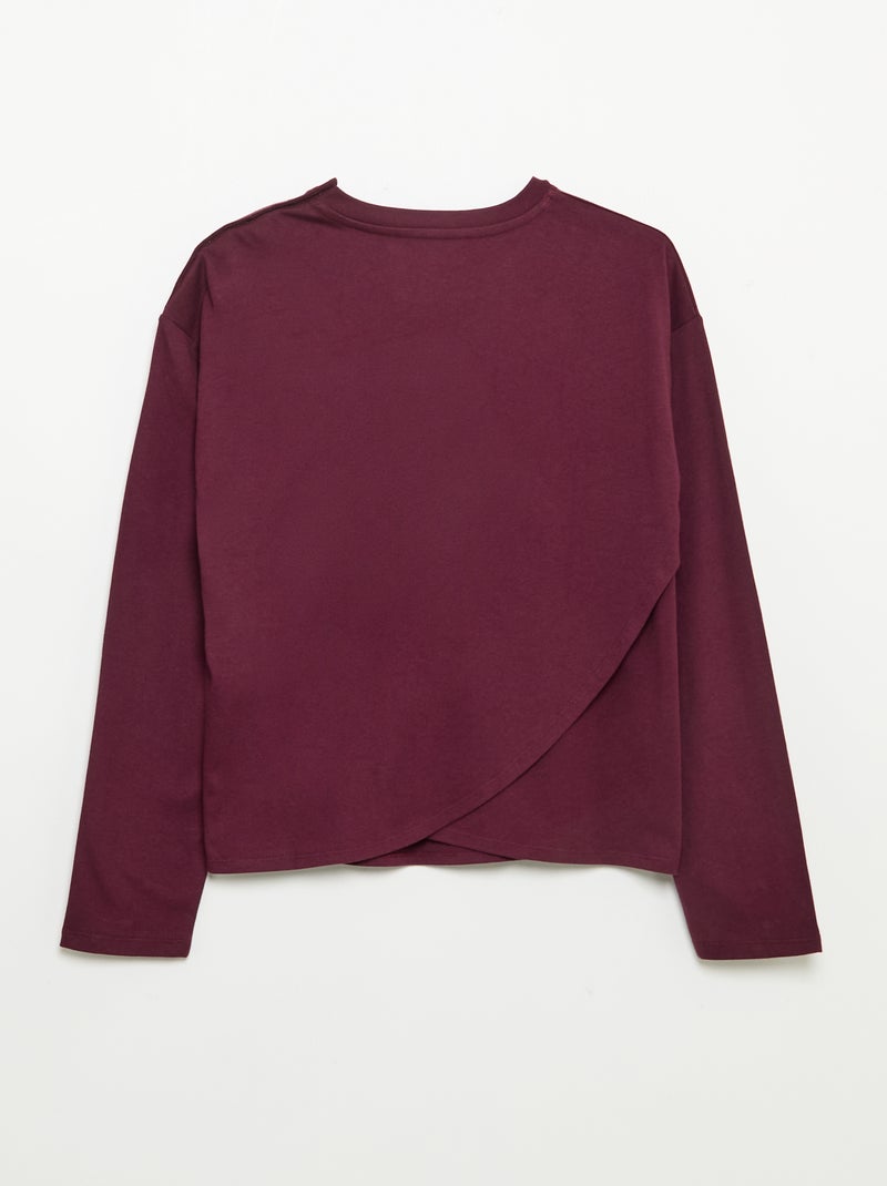 Camiseta marinera con hombro de velcro - colección fácil de poner Rosa - Kiabi