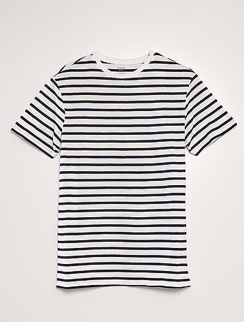 Camiseta marinera de algodón
