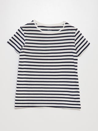 Camiseta marinera estampada