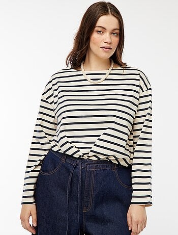 Camiseta marinera oversize