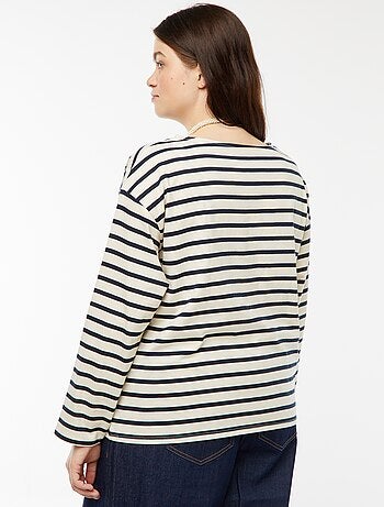 Camiseta marinera oversize