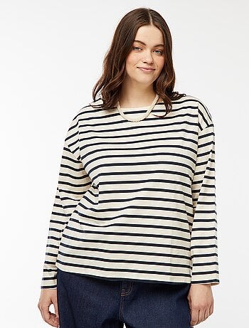 Camiseta marinera oversize
