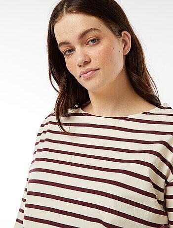 Camiseta marinera oversize