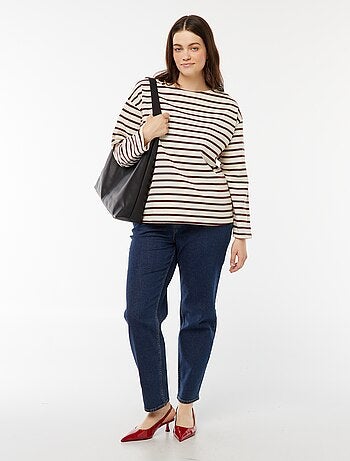 Camiseta marinera oversize
