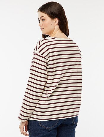 Camiseta marinera oversize