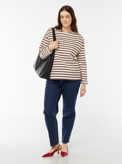 Camiseta marinera oversize - Kiabi