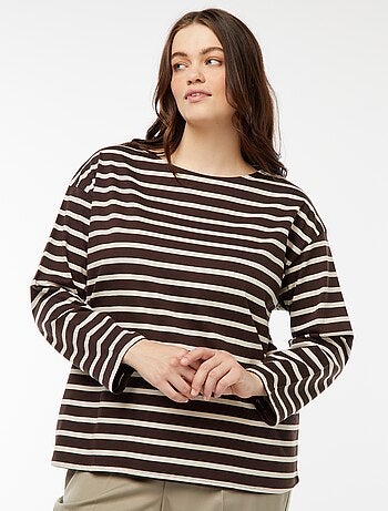 Camiseta marinera oversize