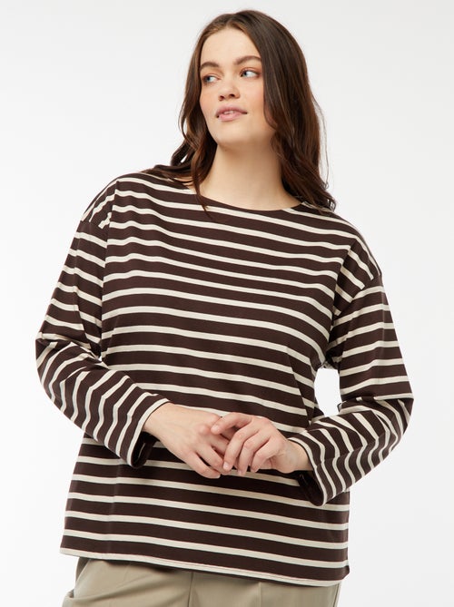 Camiseta marinera oversize - Kiabi