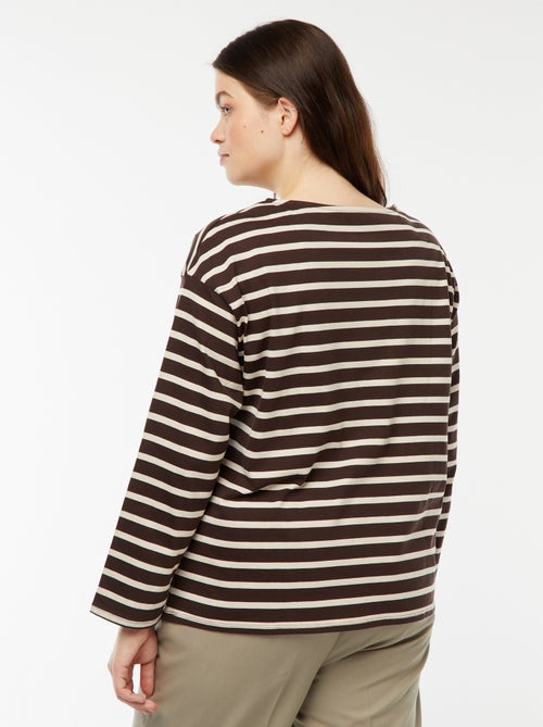 Camiseta marinera oversize - Kiabi