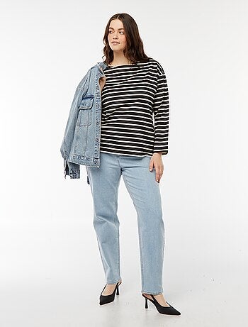 Camiseta marinera oversize