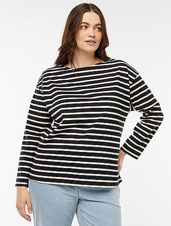 Camiseta marinera oversize