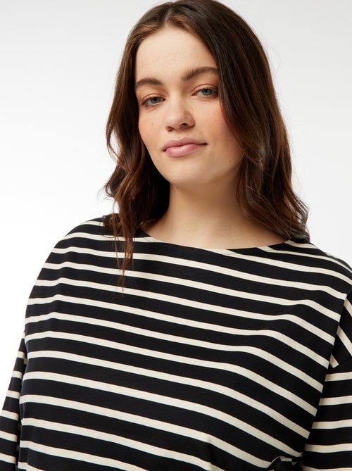 Camiseta marinera oversize - Kiabi