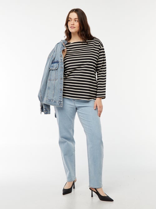 Camiseta marinera oversize - Kiabi