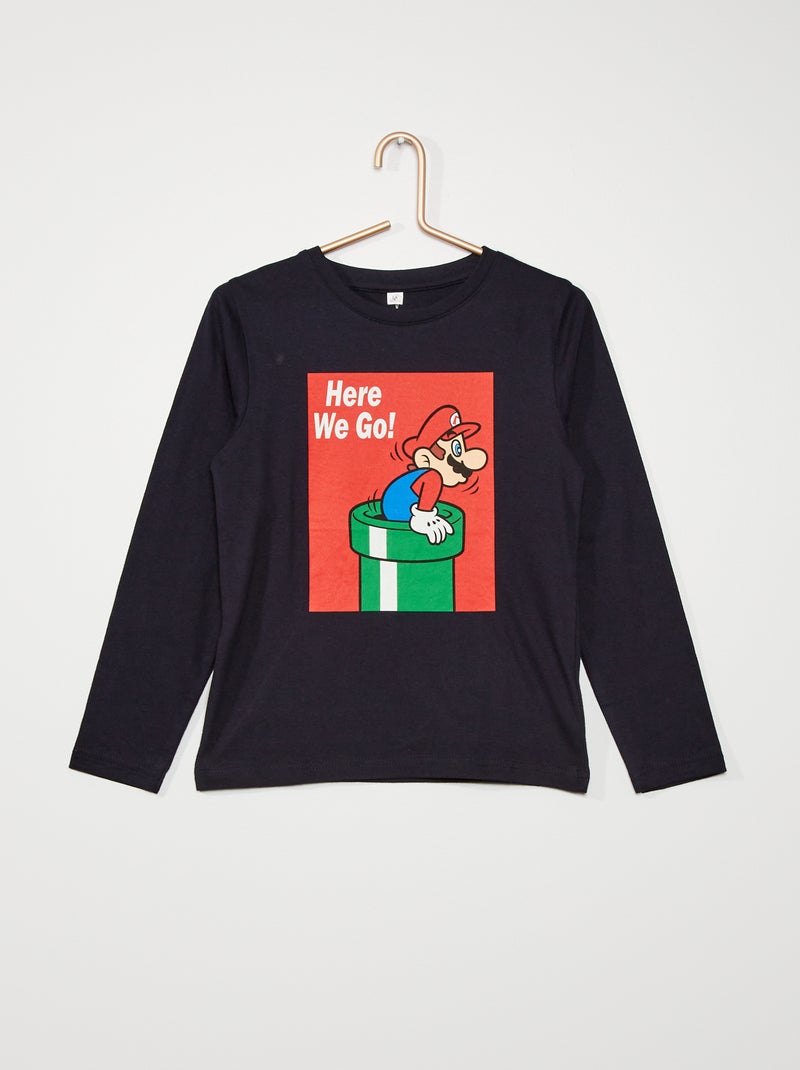 Camiseta 'Mario' azul - Kiabi