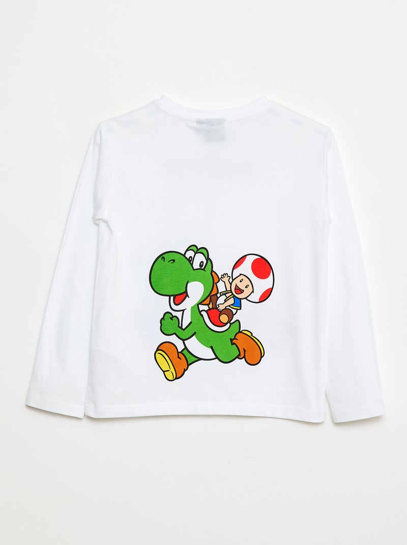 Camiseta 'Mario' de algodón Blanco - Kiabi
