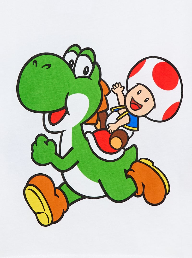Camiseta 'Mario' de algodón Blanco - Kiabi
