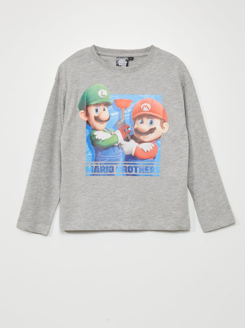 Camiseta 'Mario' GRIS - Kiabi