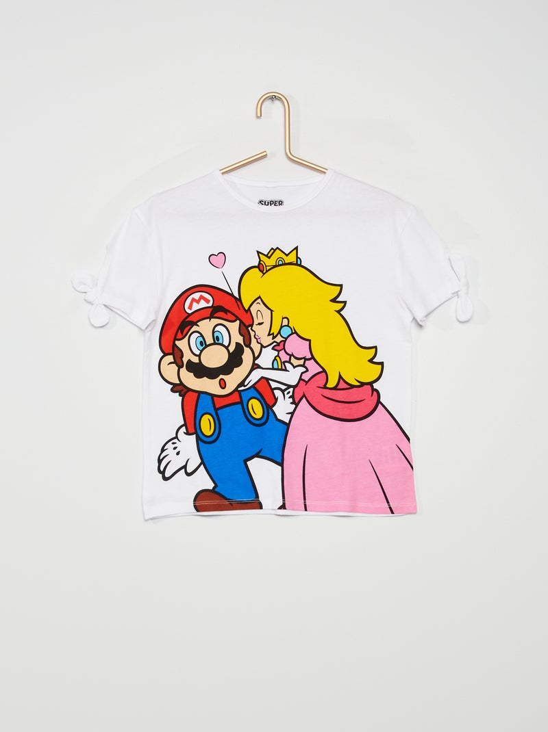 Camiseta 'Mario y Peach' blanco - Kiabi