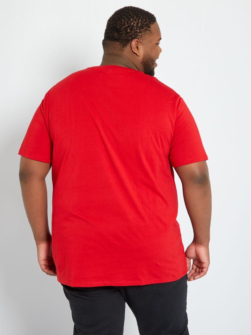 Camiseta 'Marvel' con cuello redondo ROJO - Kiabi